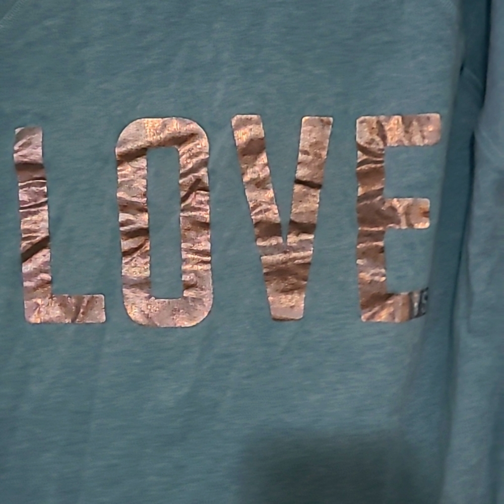 Teal Victoria secret sweatshirt